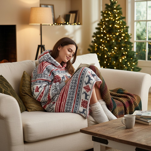 Christmas huggle hoodie - christmas,