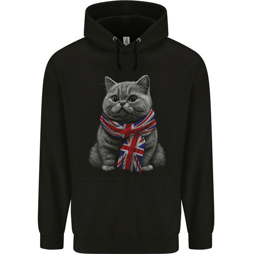 Cat with union jack - with,